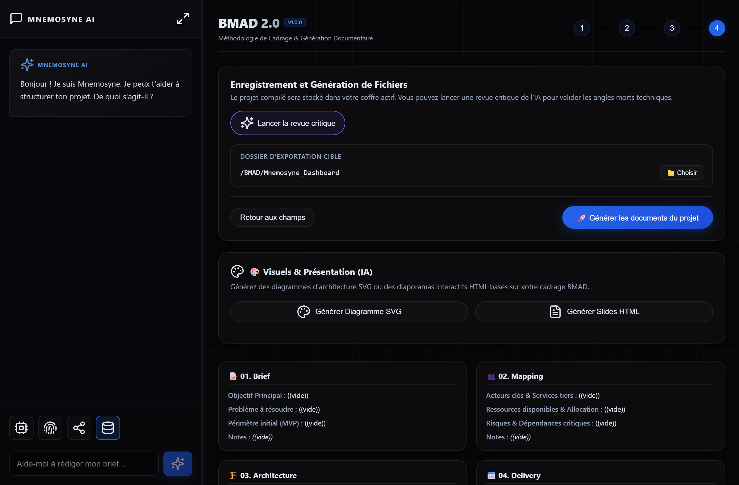BMAD — entrega