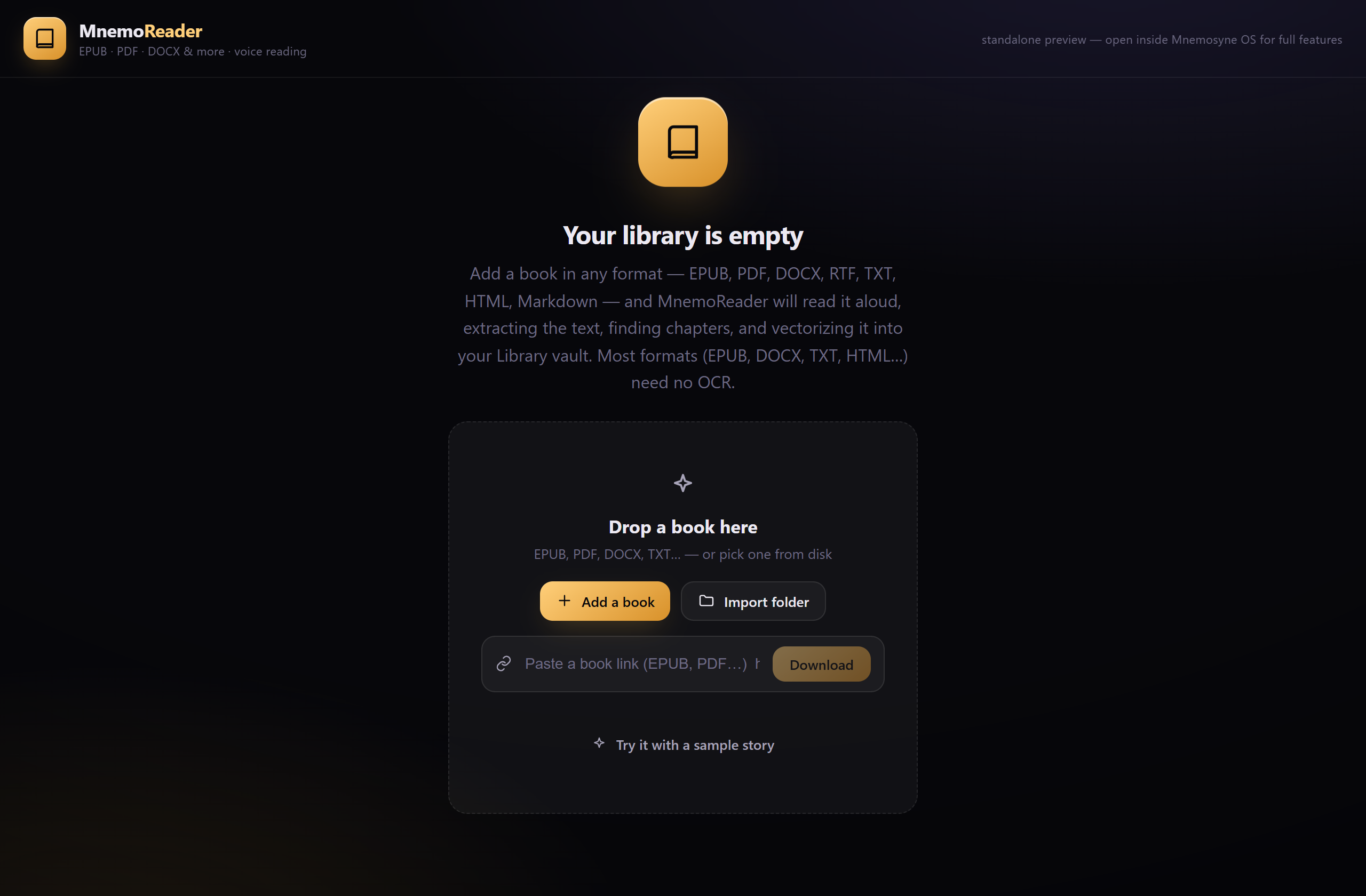 MnemoReader — biblioteca